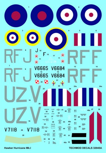 Go to product TECHMOD 32045 - 1:32 Hawker Hurricane Mk.Ic