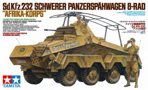 Go to product TAMIYA 35297 - 1:35 8-Wheeled Heavy Armored Car Sd.Kfz.232 Africa-Corps