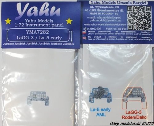 Go to product YAHU YMA7282 - 1:72 LaGG-3 / La-5 early - Instrument Panel