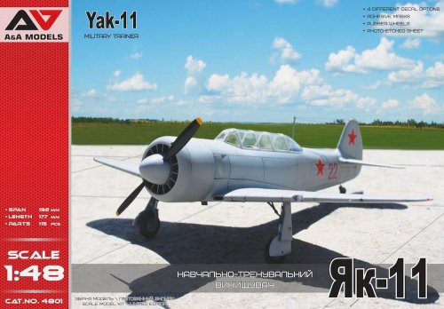 Go to product A&A MODELS - 1:48 Yakovlev Yak-11 Military Trainer