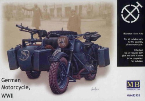 Go to product MASTER BOX 3528 - 1:35 German motorcycle BMW R75 WWII