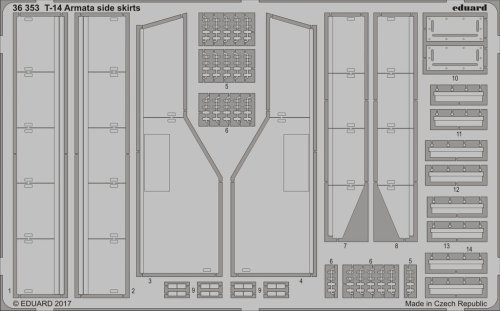 Go to product EDUARD 36353 - 1:35 T-14 Armata side skirts