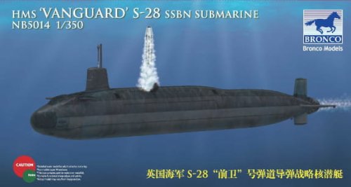 Go to product BRONCO NB 5014 - 1:350 HMS-28 Vanguard SSBN Submarine