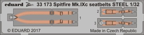 Go to product EDUARD 33173 - 1:32 Spitfire Mk.IXc seatbelts - Steel