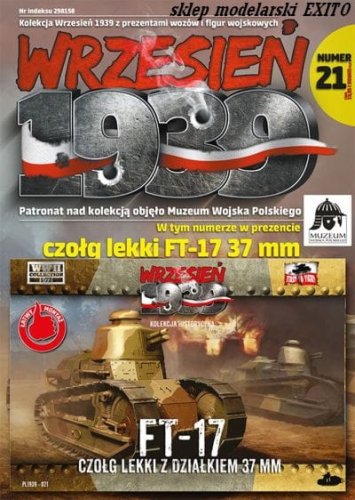 Go to product FIRST TO FIGHT 021 -  September 1939 - 1:72 Czołg lekki FT-17 with 37mm gun