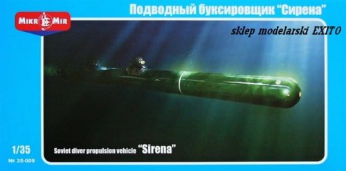 Go to product MIKROMIR 35009 - 1:35 Soviet Diver Propulsion Vehicle Sirena