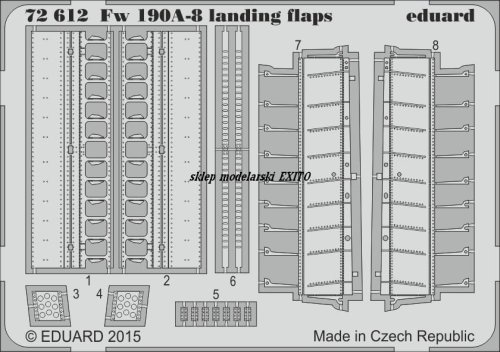 Go to product EDUARD 72612 - 1:72 Fw 190A-8 landing flaps
