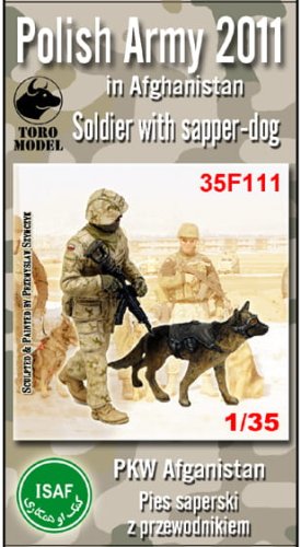 Go to product TORO MODEL 35F111 - 1:35 PAC Afghanistan - EOD dog with guide.