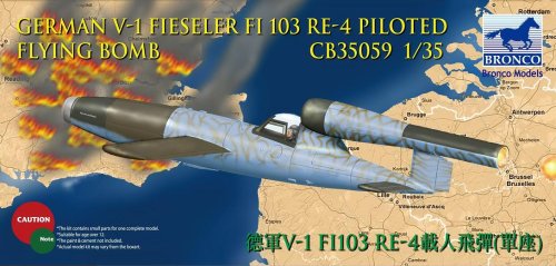 Go to product BRONCO CB 35059 - 1:35 V-1 Fi103 Re 4 Piloted Flying Bomb