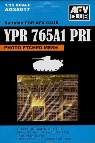 Go to product AFV CLUB AG 35017 - 1:35 Photo Etched Mesh For YPR 765A1