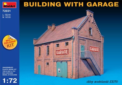 Go to product MINIART 72031 - 1:72 Building with Garage - multicolored kit