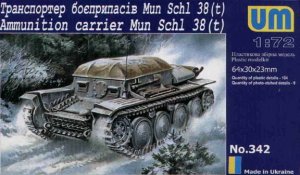 UNIMODELS 342 - 1:72 Ammunition Carrier Mun Schl 38 (t)