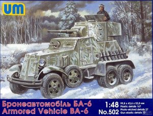 UNIMODELS 502 - 1:48 Armored Vehicle BA-6