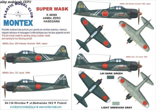 Go to product MONTEX K48080 - 1:48 A6M5c Zero