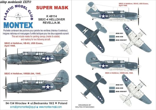 Go to product MONTEX K48114 - 1:48 SB2C-4 Helldiver