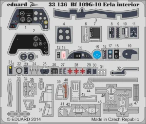 Eduard 33136 - 1:32 Bf 109G-10 Erla interior