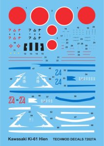 TECHMOD 72027 - 1:72 Kawasaki Ki-61-I Hien