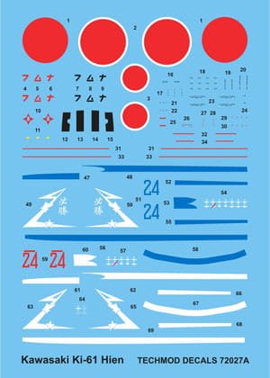 Go to product TECHMOD 72027 - 1:72 Kawasaki Ki-61-I Hien