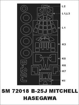 Go to product MONTEX SM72018 - 1:72 B-25 J Mitchell