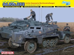 DRAGON 6718 - 1:35 Sd.Kfz.252 leichte Gepanzerte Munitionskraftwagen mit Sd.Ah.32/1 Trailer