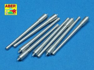 ABER 1:350L-38  - 1:350 Set of 8 pcs 380mm long barrels for ships Richeulieu, Jean Bart