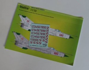 MODELMAKER D72008 - 1:72 MiG-21 Polish insignia