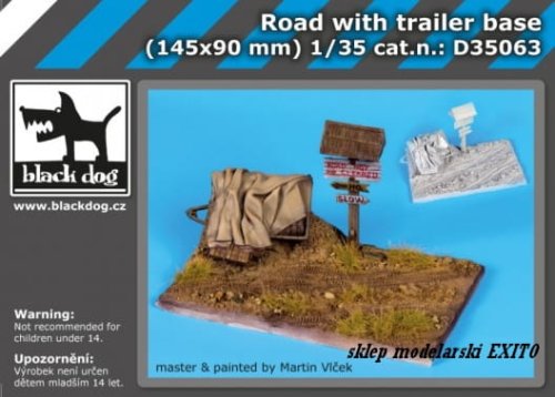 Go to product BLACK DOG D35063 - 1:35 Road with trailer base (145 x 90 mm)