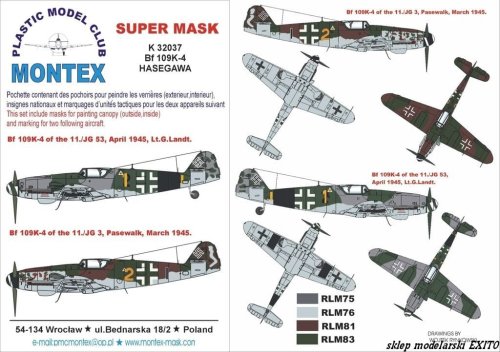 Go to product MONTEX K32037 - 1:32 Bf-109 K-4