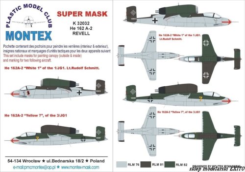 Go to product MONTEX K32032 - 1:32 He-162 A-2