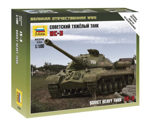 Go to product ZVEZDA 6194 - 1:100 Soviet Heavy Tank IS-3