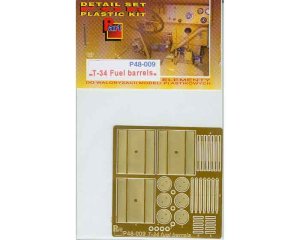 PART P48009 - 1:48 T-34 Fuel Barrels