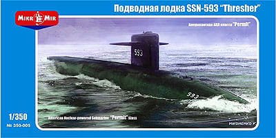 Go to product MIKROMIR 350005 - 1:350 American nuclear submarine Permit class SSN-593 Thresher