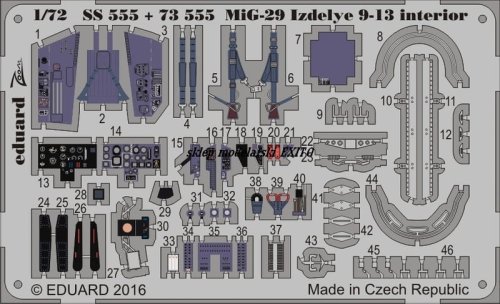 Go to product EDUARD 73555 - 1:72 MiG-29 Izdelye 9-13