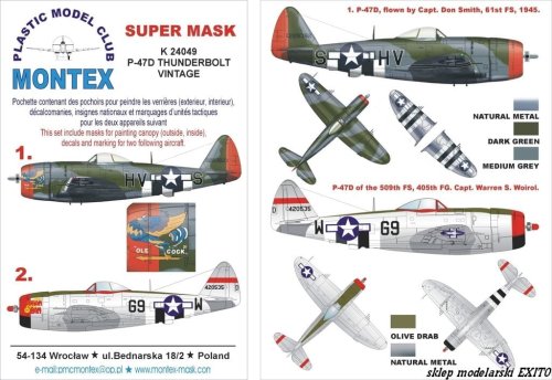 Go to product MONTEX K24049 - 1:24 P-47 D Thunderbolt
