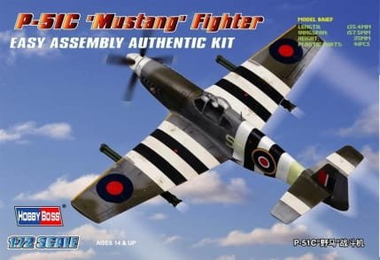 Go to product HOBBY BOSS 80243 - 1:72 P-51 C Mustang