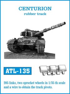 Friulmodel ATL-135 - 1:35 Centurion rubber type metal tracks
