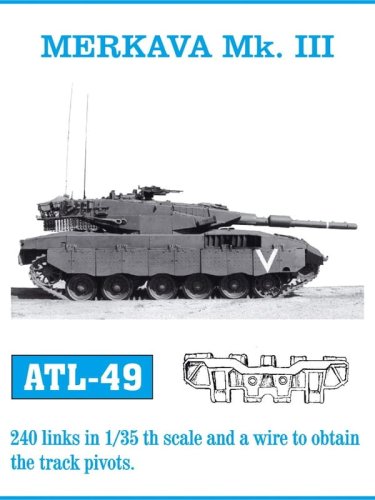 Go to product Friulmodel ATL-049 - 1:35 Merkava Mk.III metal tracks