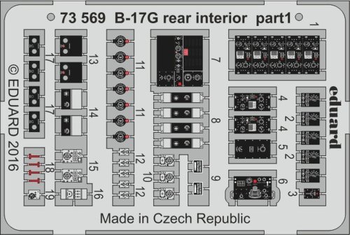 Go to product EDUARD 73569 - 1:72 Boeing B-17G rear interior