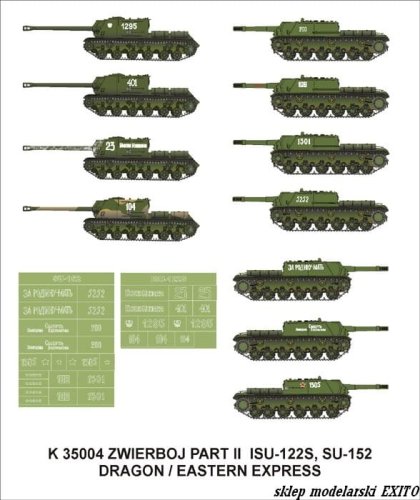 Go to product MONTEX K35004 - 1:35 ISU-122S , ISU-152
