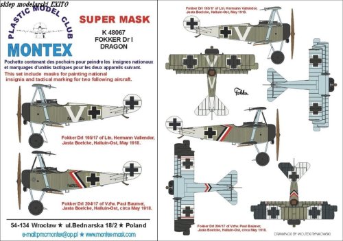 Go to product MONTEX K48067 - 1:48 Fokker Dr.I