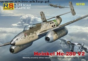 RS MODELS 92150 - 1:72 Heinkel He-280 with Jumo 004 engine