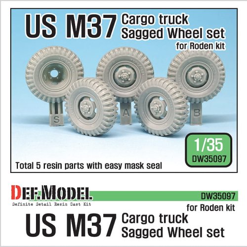 Go to product DEF MODEL DW35097 - 1:35 US M37 Cargo Truck Sagged Wheel set