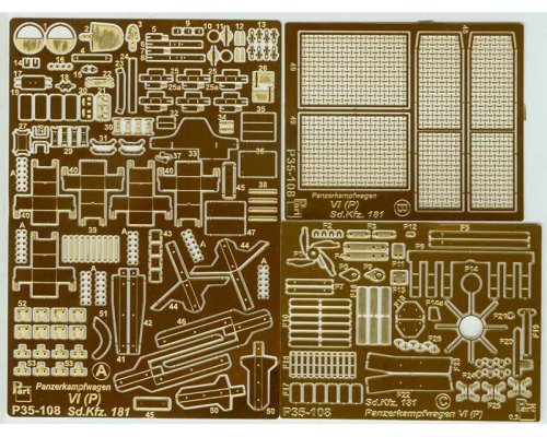 Go to product PART P35108 - 1:35 Pz.Kpfw. VI Tiger (P)