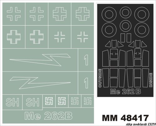 Go to product MONTEX MM48417 - 1:48 Messerchmitt Me 262B-1a