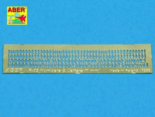 Go to product ABER R-03  - Letters & Numbers (1 mm high)