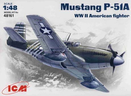 Go to product ICM 48161 - 1:48 Mustang P-51 A WWII US Air Forces fighter