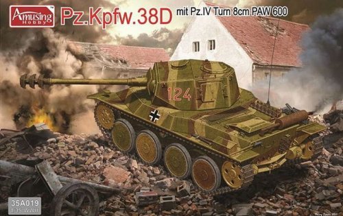 Go to product AMUSING HOBBY 35A019 - 1:35 Pz.Kpfw.38D mit Pz.IV Turn 8cm PAW 600