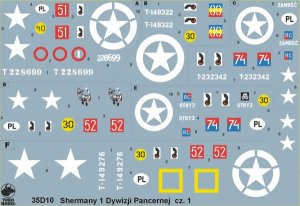 TORO MODEL 35D10 - 1:35 Polish Sherman tanks 1st Armoured Division NWE 44-45 vol.1