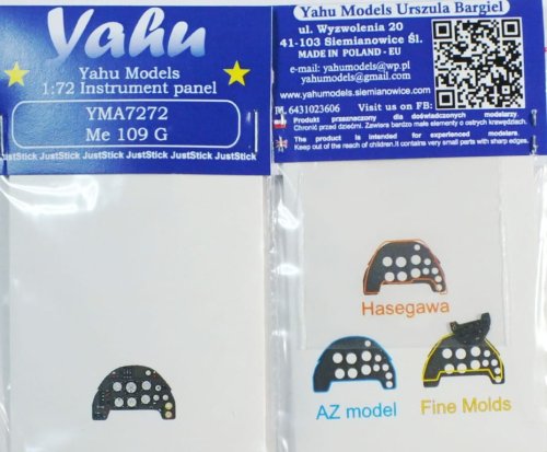 Go to product YAHU YMA7272 - 1:72 Messerschmitt Me 109 G - Instrument Panel