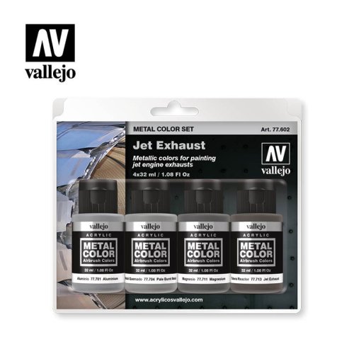 Go to product VALLEJO 77602 - Jet Exhaust - Metal Color Set